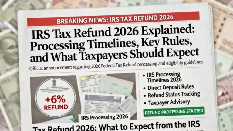 IRS Tax Refund 2026: Key Dates, Processing Times, and How to Get Your ...