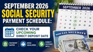 September 2026 Social Security Payment Schedule Check Your Upcoming Direct Deposit Date