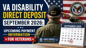 VA Disability Direct Deposit September 2026 Upcoming Payment Information for Veterans