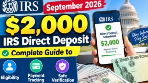 September 2026 $2,000 IRS Direct Deposit